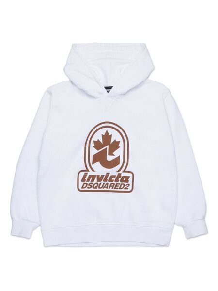  Dsquared2 Kids Logo-print Hoodie - White 