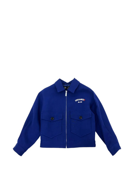  Dsquared2 Kids Logo-print Jacket - Blue 