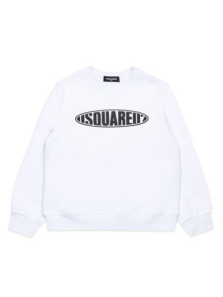 Dsquared2 Kids Logo-print Jersey Sweatshirt - White 