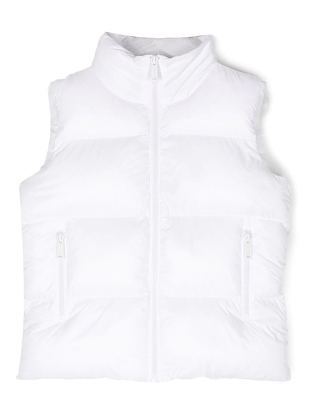  Dsquared2 Kids Logo-print Padded Gilet - White 