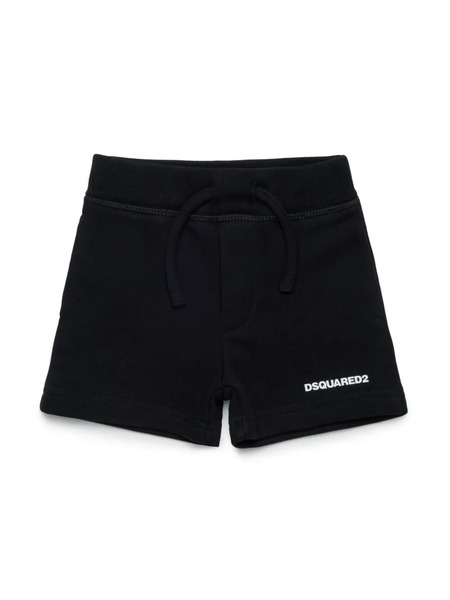  Dsquared2 Kids Logo-print Shorts - Black 