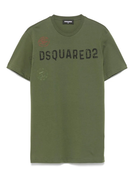  Dsquared2 Kids Logo-print T-shirt - Green 