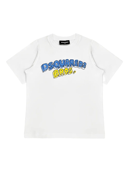  Dsquared2 Kids Logo Print T-shirt - White 