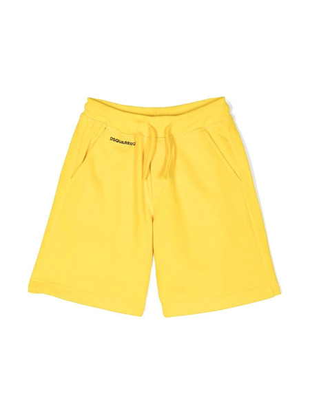  Dsquared2 Kids Logo-print Track Shorts - Yellow 