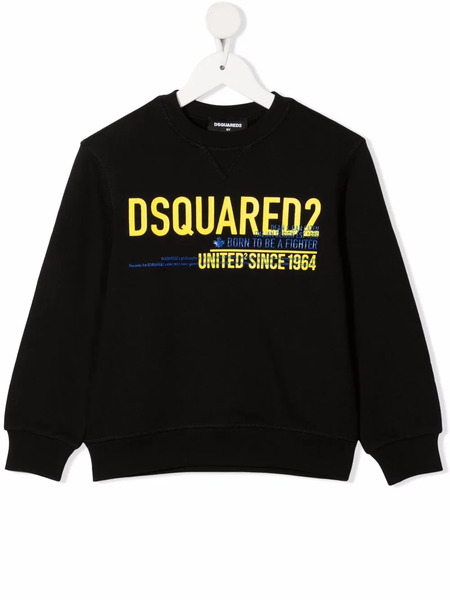  Dsquared2 Kids Logo Slogan Sweatshirt - Black 