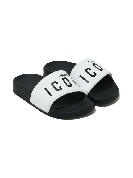  Dsquared2 Kids Logo-strap Flip Flops - White 