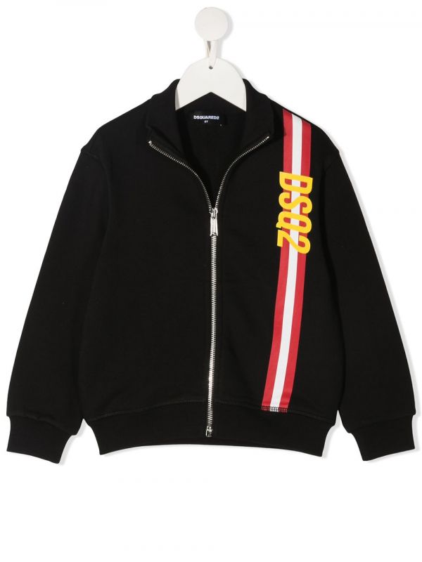  Dsquared2 Kids Logo Stripe Sweatshirt - Black 