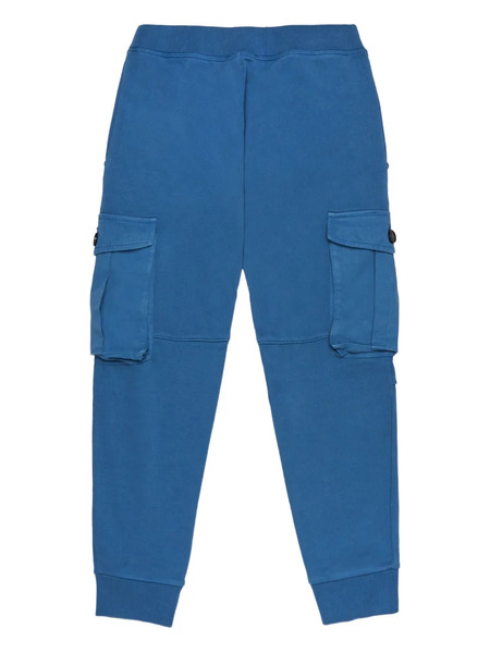  Dsquared2 Kids Maple-leaf Logo Cargo Casual Trousers - Blue 