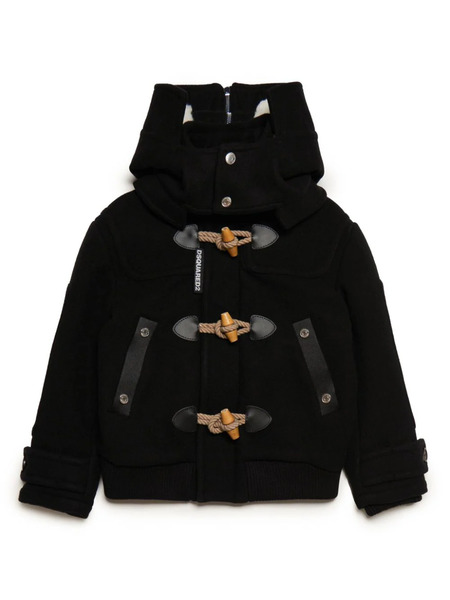  Dsquared2 Kids Montgomery Wool-blend Coat - Black 
