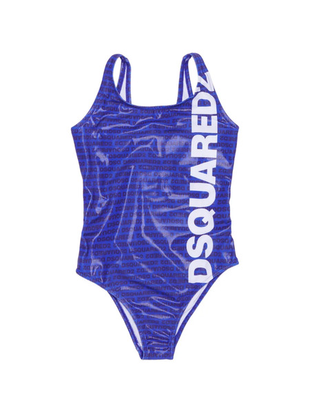  Dsquared2 Kids Open-back Swimsuit - Blue 