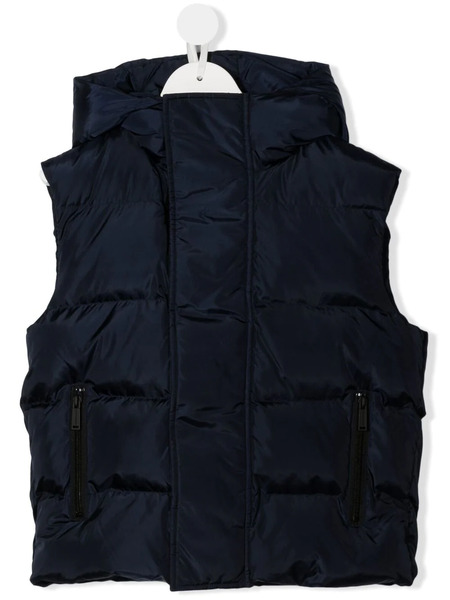  Dsquared2 Kids Rear-logo Hooded Puffer Jacket - Blue 