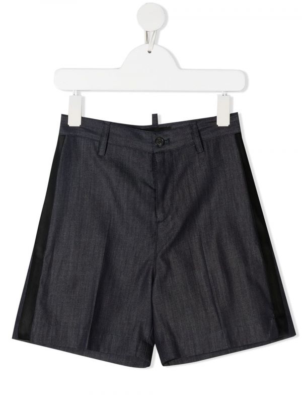  Dsquared2 Kids Smart Cotton Shorts - Blue 