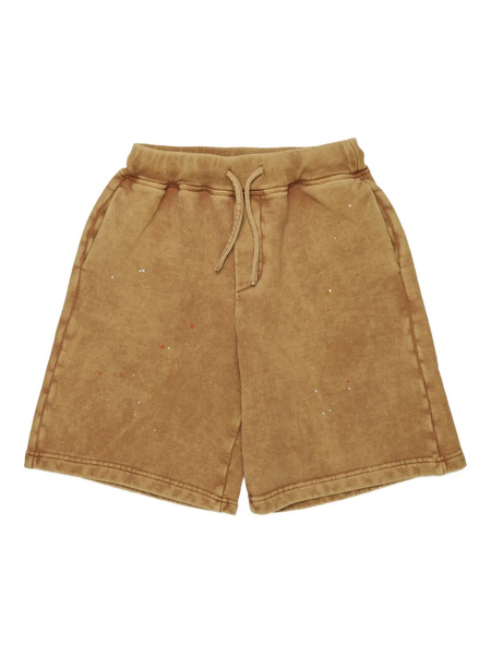  Dsquared2 Kids Splatter-detail Shorts - Brown 