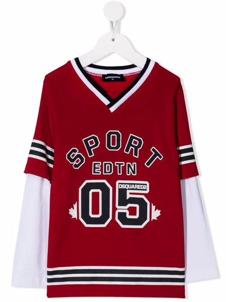 Dsquared2 Kids Sport Edtn Long-sleeve Top 