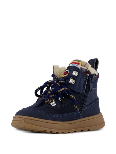  Dsquared2 Kids Tartan Panelled Boots - Blue 