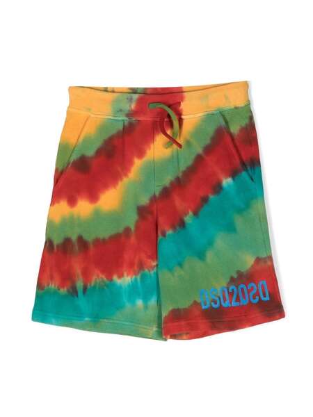  Dsquared2 Kids Tie-dye Shorts - Yellow 