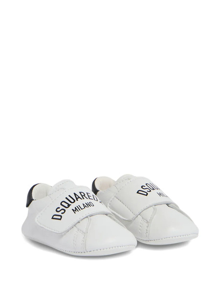  Dsquared2 Kids Touch-strap Sneakers - White 
