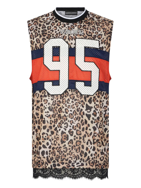  Dsquared2 Lace-trim Sleeveless Trunk - Brown 