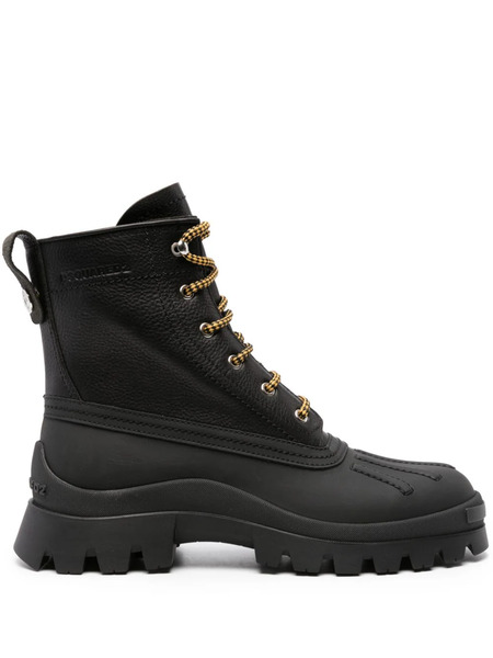  Dsquared2 Lace-up Leather Ankle Boots - Black 