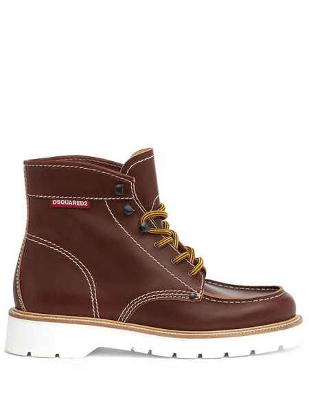  Dsquared2 Leather Boots - Brown 