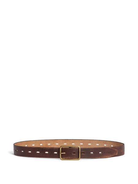  Dsquared2 Leather Punched-hole Belt - Brown 