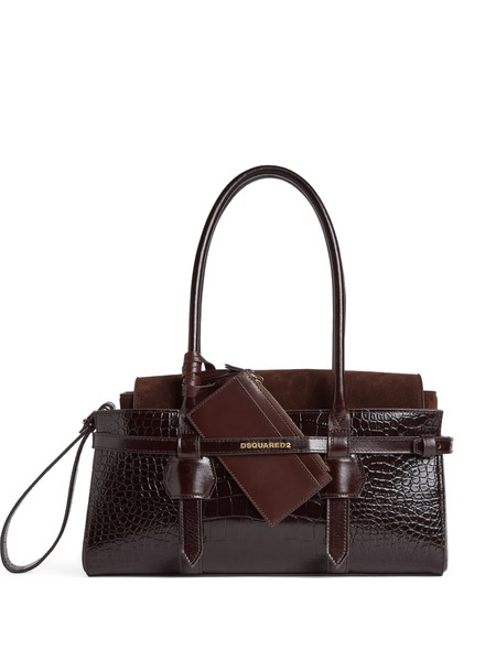  Dsquared2 Leather Tote Bag - Brown 