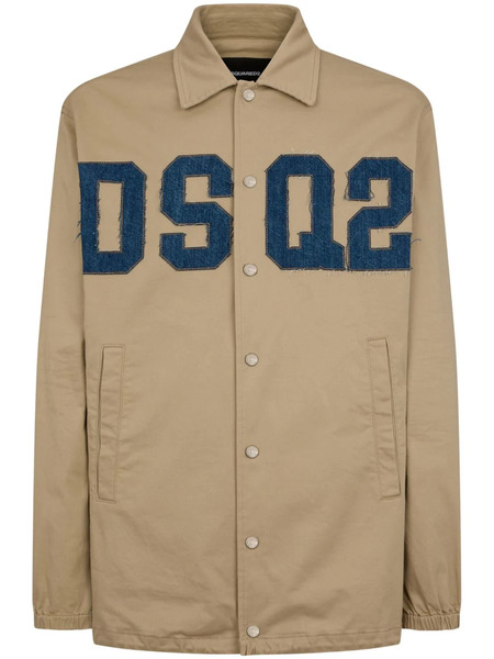  Dsquared2 Logo-appliqué Shirt Jacket - Neutrals 