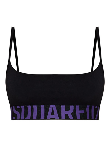  Dsquared2 Logo-band Bralette - Black 
