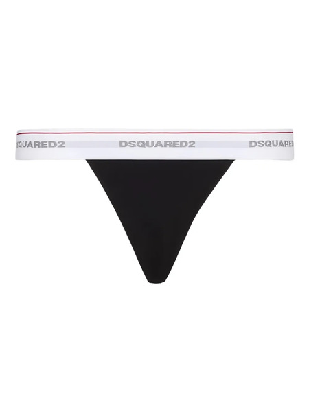  Dsquared2 Logo-band Thong - Black 