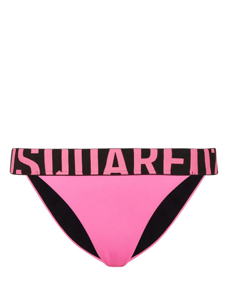  Dsquared2 Logo Bikini Bottom - Pink 