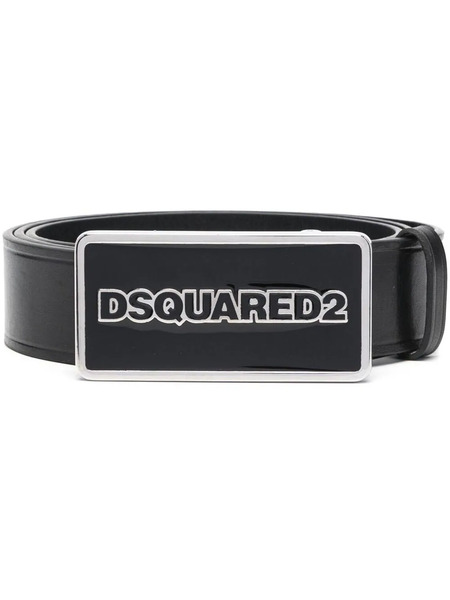  Dsquared2 Logo-buckle Leather Belt - Black 