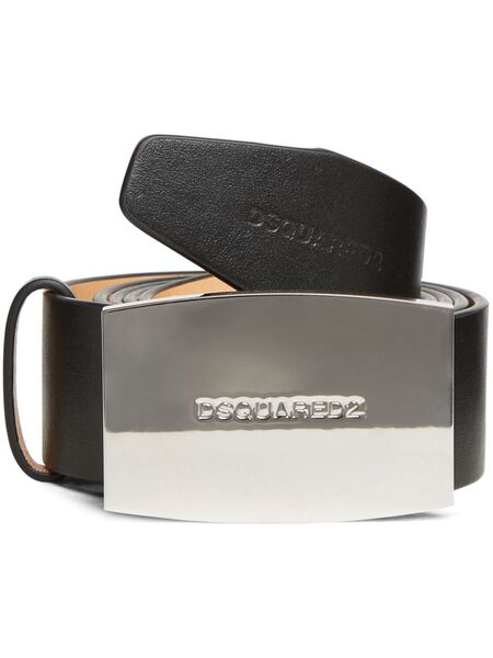  Dsquared2 Logo-buckle Leather Belt - Black 