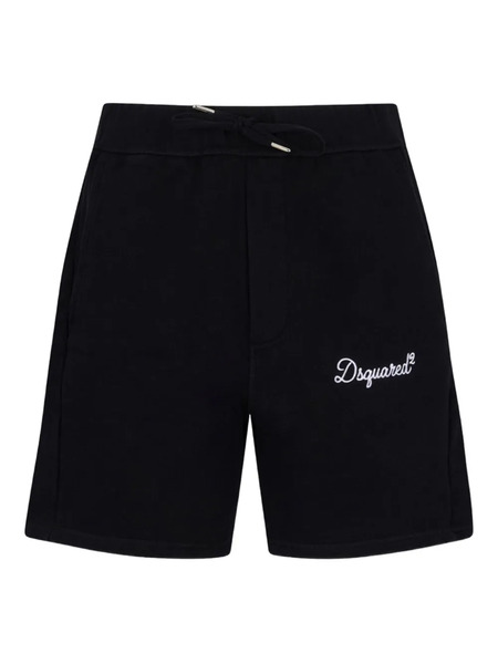  Dsquared2 Logo Drawstring Shorts - Black 