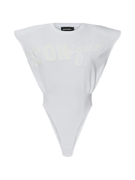  Dsquared2 Logo-embellishment Bodysuit - White 