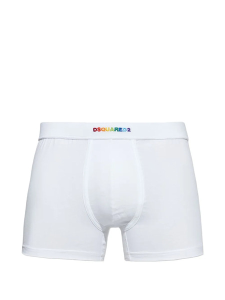  Dsquared2 Logo-embroidered Boxers - White 