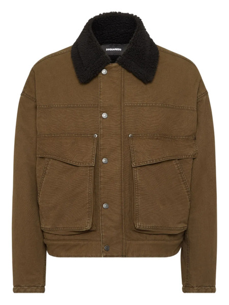  Dsquared2 Logo-embroidered Jacket - Brown 