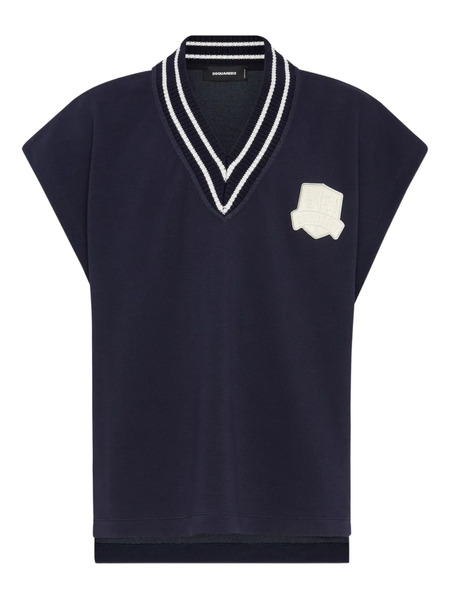  Dsquared2 Logo-embroidered Vest - Blue 