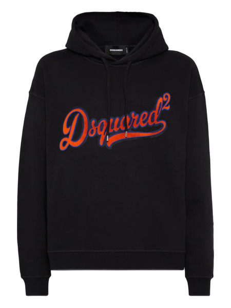  Dsquared2 Logo-patch Hoodie - Black 