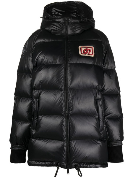  Dsquared2 Logo-patch Padded Coat - Black 