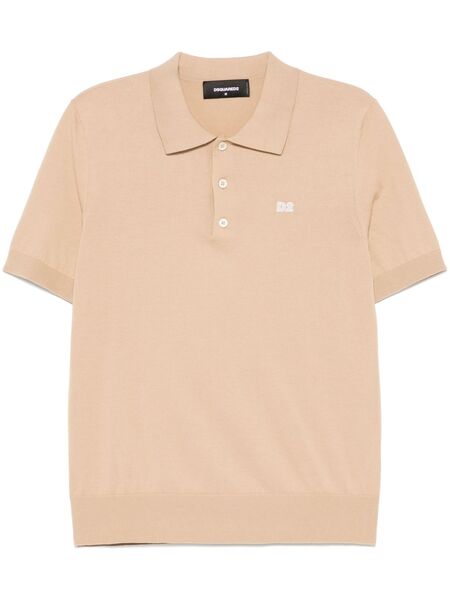  Dsquared2 Logo-patch Polo Shirt - Neutrals 
