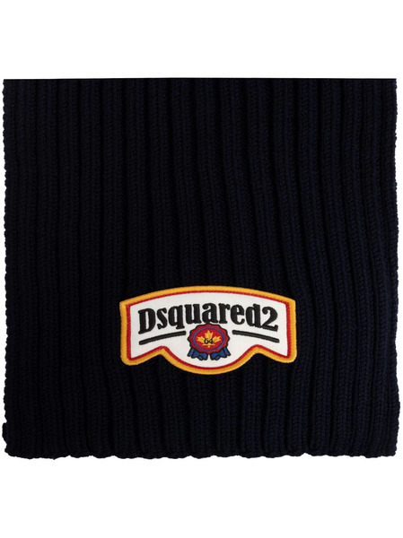  Dsquared2 Logo-patch Scarf - Blue 