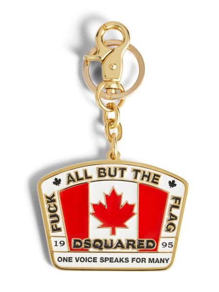 Dsquared2 Logo-pendant Keychain - Gold 