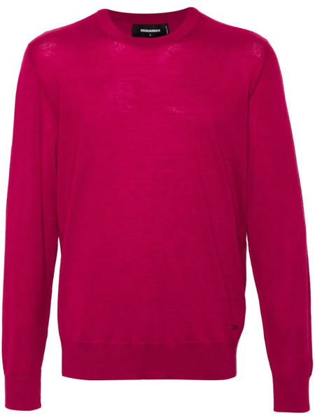  Dsquared2 Logo-plaque Fine-knit Jumper 