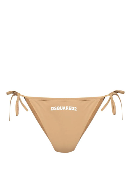  Dsquared2 Logo-print Bikini Bottoms - Neutrals 