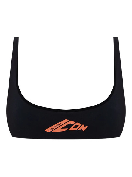  Dsquared2 Logo-print Bikini Bra - Black 