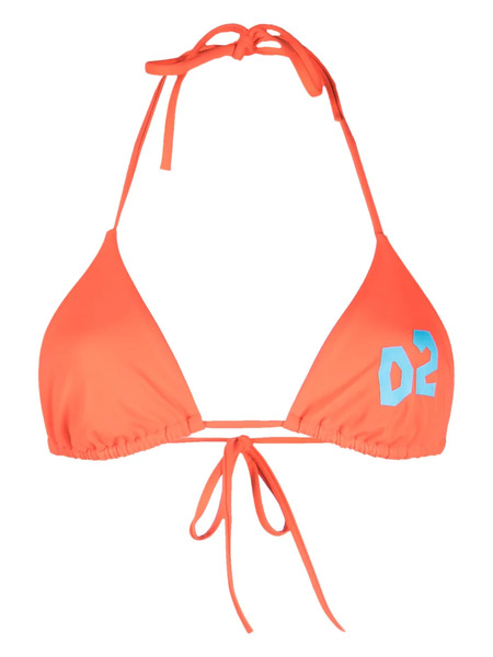  Dsquared2 Logo-print Bikini Top - Orange 