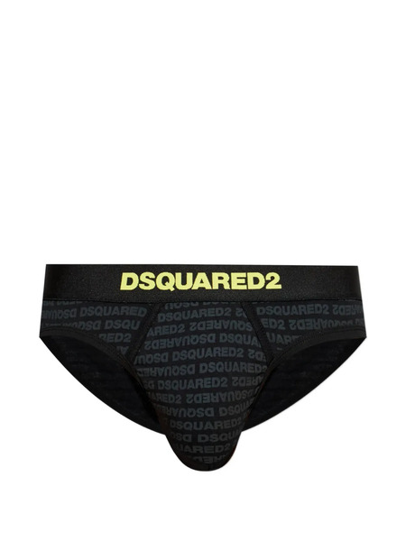  Dsquared2 Logo-print Briefs - Black 