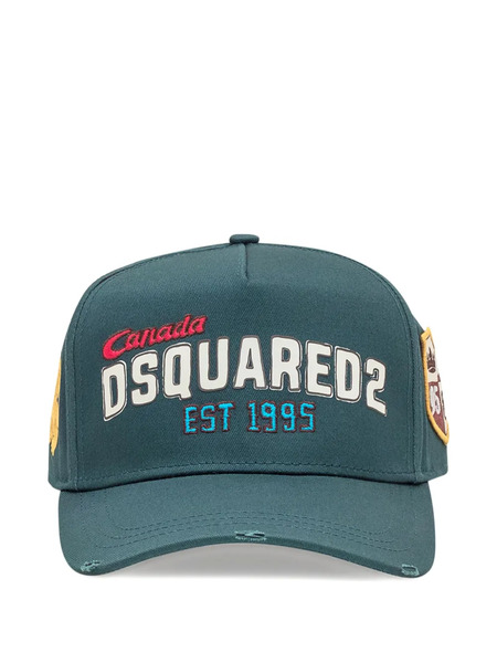  Dsquared2 Logo-print Distressed Baseball Cap - Green 