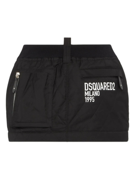  Dsquared2 Logo-print Mini Skirt - Black 