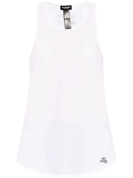  Dsquared2 Logo-print Sleeveless Top - White 
